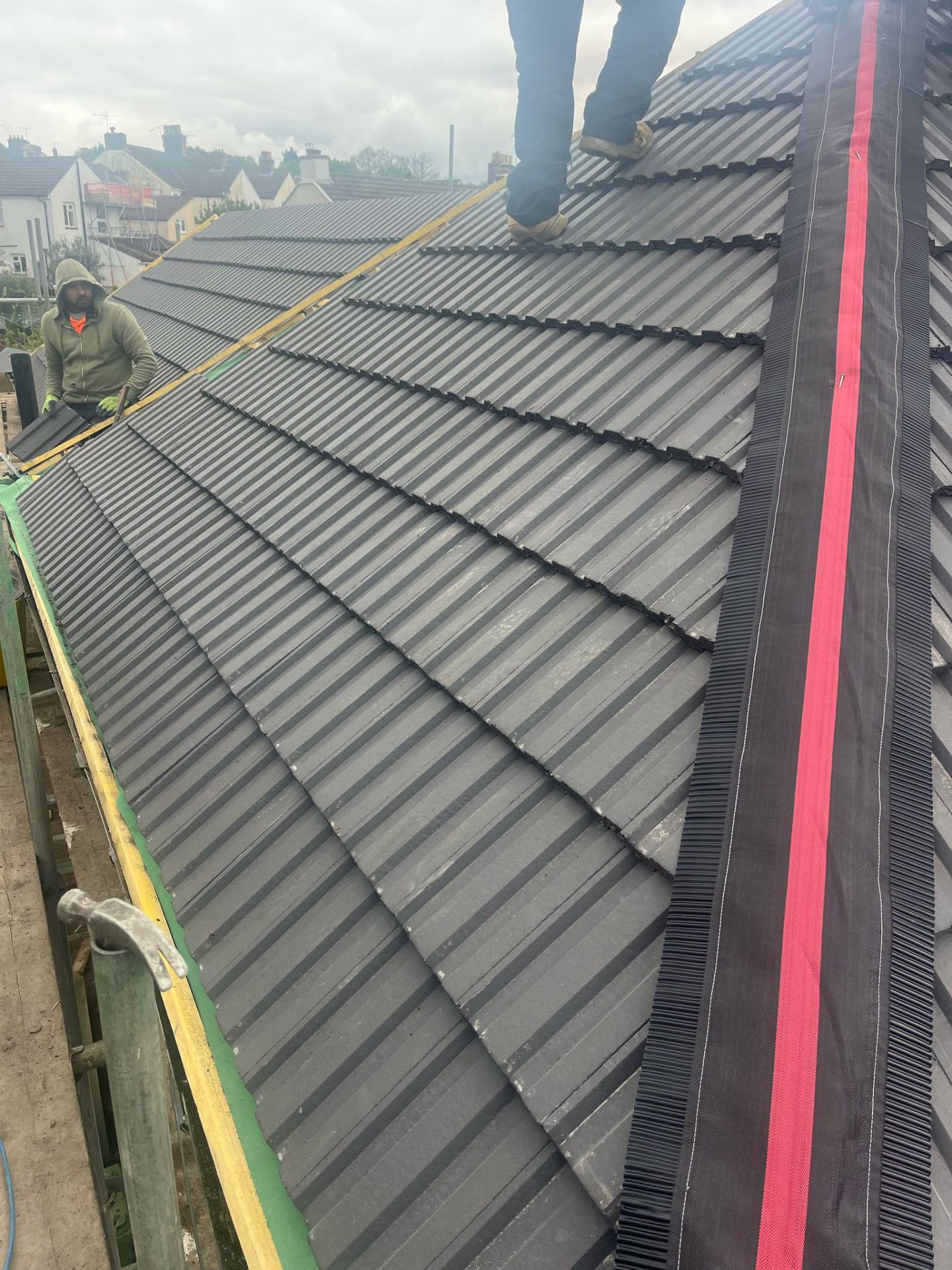 Roof edge protection and dry verge installation