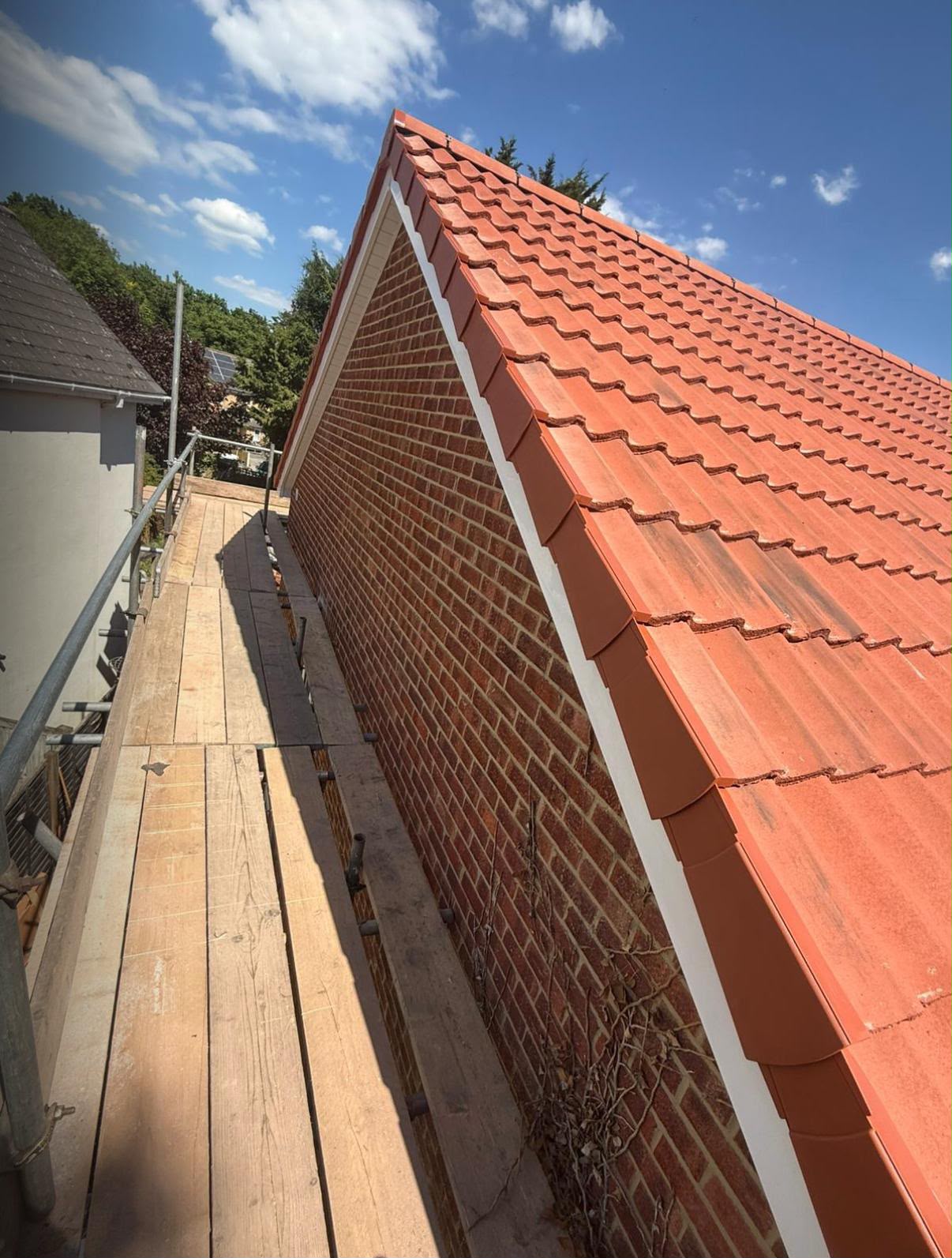 Completed mortar-free ridge system in Wiltshire
